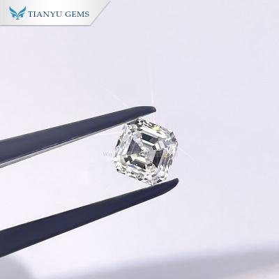 China Color Change Tianyu Gems 1.39ct H VS2 Asscher Cut Lab Grown Diamond CVD With IGI Instock For Pendant Necklace for sale