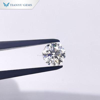 China Color Change Tianyu Gems 1.11CT I VS2 Round Brilliant Cut Lab Grown Diamond CVD For Women Ring Private Custom for sale