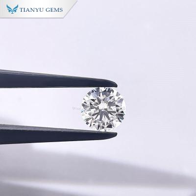 China Color Change Tianyu Brilliant Gems 1.12CT G VS2 Round Cut Lab Grown Diamond CVD Intsock With IGI For Women Ring for sale