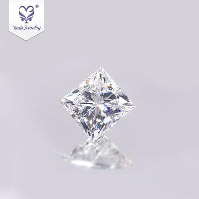 China Jewelry Making Tianyu Gems Best Quality 1.26ct F VS2 Princess Cut CVD Gemstone Lab Diamond Companies Lab Grown Diamond for sale