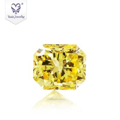 China Color Change Tianyu Gems Carat 1.53 Carat Reduce Yellow Diamond HPHT Created Loose Diamond Prices for sale