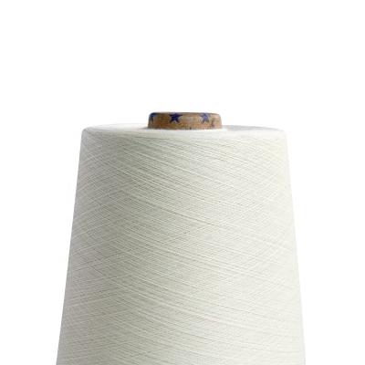 China Raw White Antibacterial Combed Supima Cotton Crochet Yarn For Weaving for sale