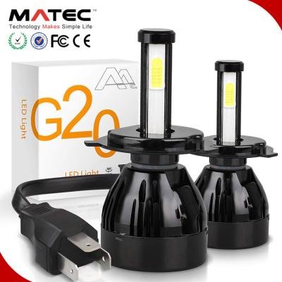 China MATEC Shipping+Best Price G20 4 Fast H4 Super h7 h11 Sides Models All Auto Car LED Bulbs Canbus Fog Lamp LED Headlight Universal for sale