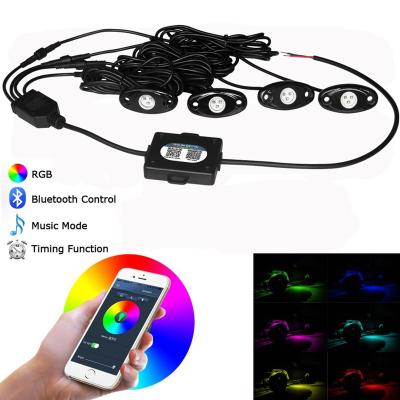 China Wholesales LED RGB 4/6/8/12 Lugs 12/24V LED Protected Light Kit Reverse Voltage with 8 Lugs Control for Boat Navigation Truck Car Rock Lights for sale