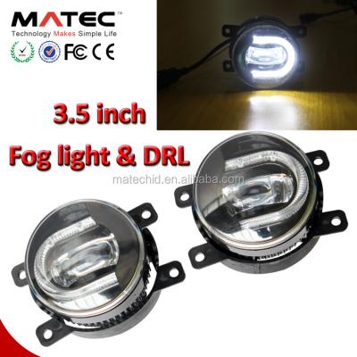 China Universal Fog Lamp 12V White Fog Lamp With 4 Runners DRL Daytime Running Light Fog Lamp for sale