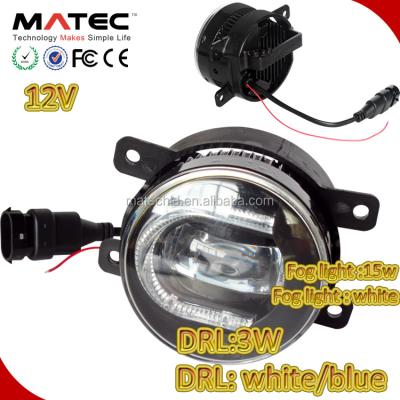 China Fog Lamp 3.5 Inch 15W Led Fog Lamps Driving Light , 12V 24V Led Fog Light With DRL Daytime Running Light for sale