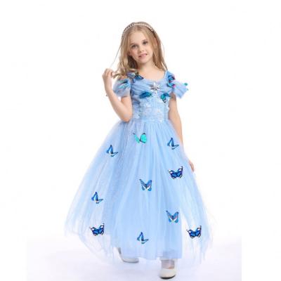 China TV & Movie Cinderella Halloween TV cosplay costumes and Princess Dress from Cinderella Cosplay Costume Butterfly Movie Applique for sale