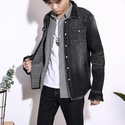 China Other Men's Clothing Autumn New Denim Shirt Elastic Denim Coat Men's Jackets for sale