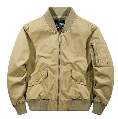 China Autumn Pilot Jacket Men's Baseball Spring And Collar Sustainable Custom Loose Big Brand Jacket for sale