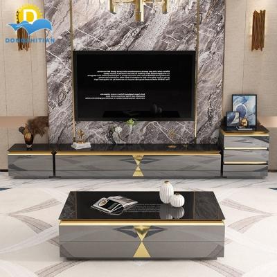 China (Other) Wholesale Price Modern Luxury Adjustable TV Stands High Quality Hot Sale New Design TV Cabinet TV Stand Living Room Set for sale