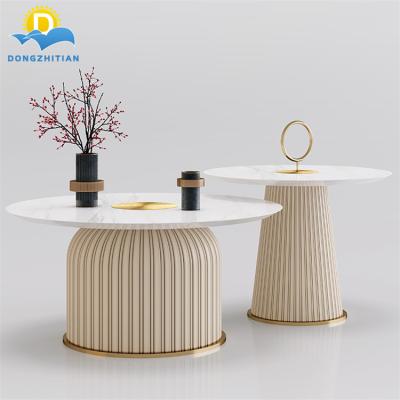 China New Design Customized Coffee Table Living Room Furniture Table Modern Round Side Mark Ceramic Round Table Top for sale