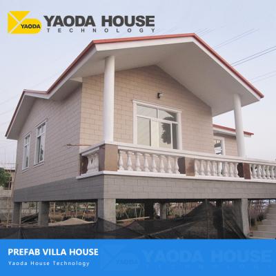 China Luxury Prefab Lightweight Steel Frame Beach Villa Prefab Carport Kerala House for sale