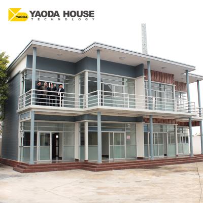 China Eco Friendly Hotel Pre Build Prefab Home Villa Small Concrete Panel House Plans Prefab Apartment Villa 2 Floor for sale