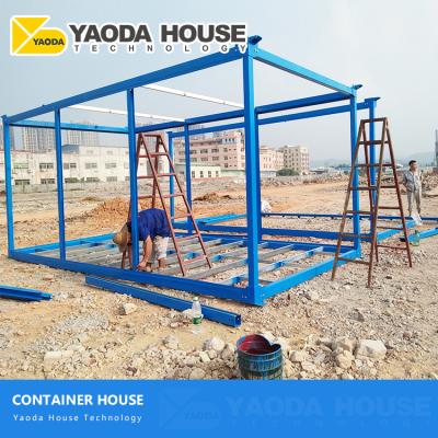 China Parking Lot Prefab Tiny Home Mobile Prefab Labor Force Work Houses Modular Homes Container House for sale