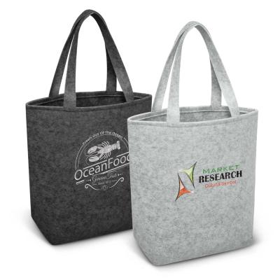 China Fashion Insulated Reusable Thermal Strong Durable Tote Felt Bag Wholesale Custom Logo Printing for sale