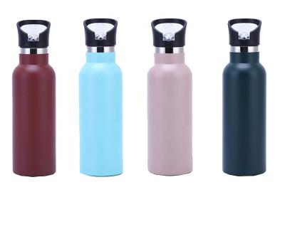 China Eco-Friendly PORTABLE Drinking Bottle Stainless Steel Water Bottle Double SS Wall Sport Bottle With Lid Option for sale