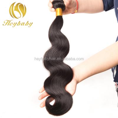 China Silky Straight 100% Human Hairweft Wave Extension, 3 Pcs Brazilian Body Wave Hair Bundles With Closure Headband for sale