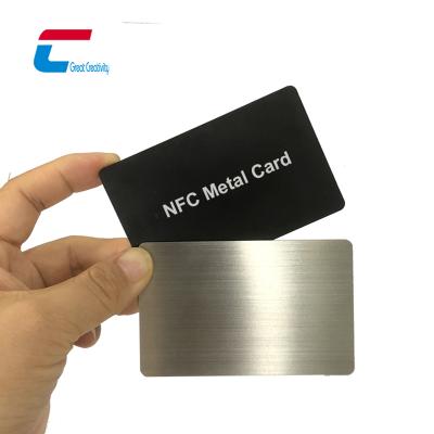 China New design waterproof/waterproof black/metal top membership card NFC VIP blank card gold customization for sale