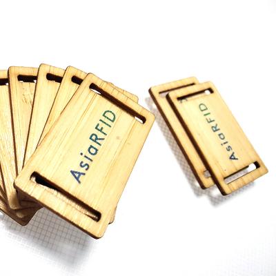 China Shape of Ntag213 Ntag215 Ntag216 bamboo wooden smart card mini RFID waterproof / waterproof NFC friendly customzied card for sale