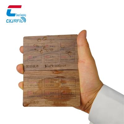 China 13.56Mhz Business Hotel Chungxinjia Wooden Waterproof/Waterproof High Quality Environmental Friendly NTAG 215 RFID Card for sale