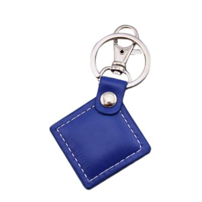 China IF/HF/UHF Wholesale Custom Logo RFID Genuine Leather Genuine Leather Key Fob for sale