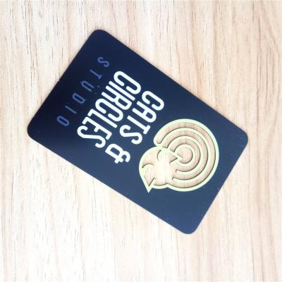 China Custom Stainless/Brass/Metal Steel Cards etc. CR80 Matte Black Magnetic Stripe Stainless Metal For VIP Business Membership for sale