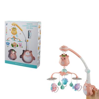 China Cute Newborn Baby Toy Inflatable Music Rattle Early Education Rotating Educational Calming Toy for sale