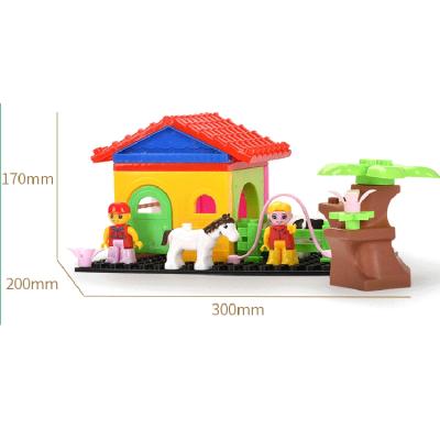 China Educational DIY Toys Building Blocks Happy House Gardankids Educational Toys DIY Farm Toy for sale