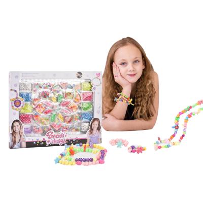 China Kids Toys Acrylic Girls Shape To Toy Gifts DIY Toy Making Handmade Beaded Bracelet for sale