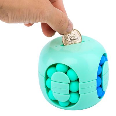 China Plastic Piggy Bank Children's Gift 2020 Cube Hamburg Cartoon Safe Coin Toy Piggy Bank for sale