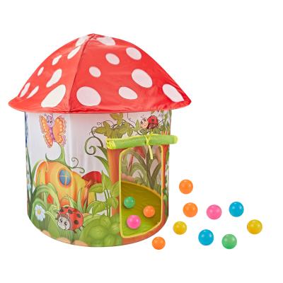 China Rainproof Shape Plastic Children's House Mushroom Tent And Sunscreen Ocean Ball Tent Indoor Outdoor Baby for sale