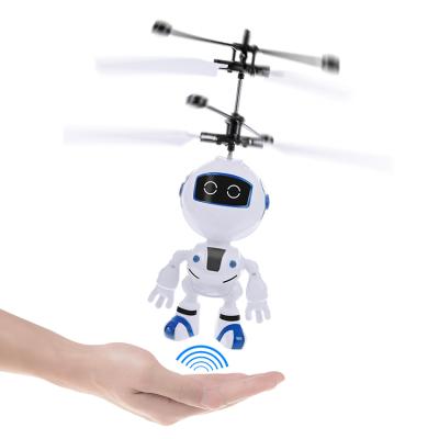 China Toy Remote Control Battery Operated Helicopter Toys Indoor Flat RC Induction Robot for sale