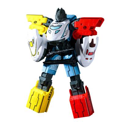 China Hot-selling Deformation Robot TOY Deformation Robot Disassembly and Assembly Deformation Children's Puzzle Model Kit Three-in-One The Train for sale