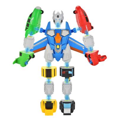 China Battery Powered Magnetic Toy DIY Set Deformed Car Toy Robot Modeling Model Toys Various for sale