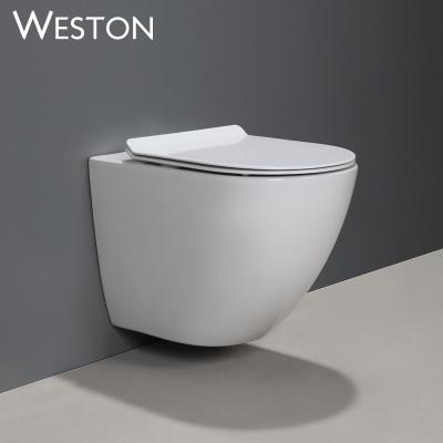 China Modern Hide-in-Wall Toilet Cistern Fashion Latest Wall Mounted WC for sale