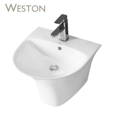 China Hot Sale Modern Basin Style Luxury Wall Mounted Sink For Lavatory for sale