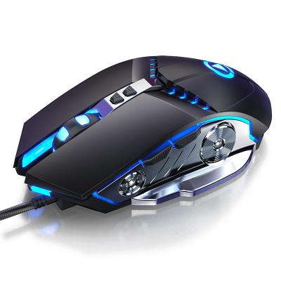 China Wholesale QIYU High DPI 3200DPI Gaming Optical Mouse Wired Noise Canceling Computer Accessories With 7 Colors LED Light for sale