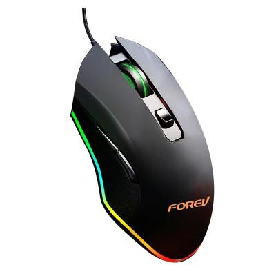 China QIYU 6400 DPI Gaming Mouse High Quality 6D Gamer Buttons Gaming Cable Mouse Lighting RGB Mouse For Laptop Computer for sale