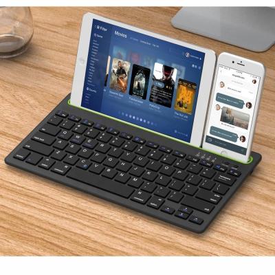 China New Arrival Multi-Device Multi-Device Rechargeable Universal Bluetooth Anti-Ghosting Handheld Mini Wireless Keyboard Combo for iPad for Tablet for sale