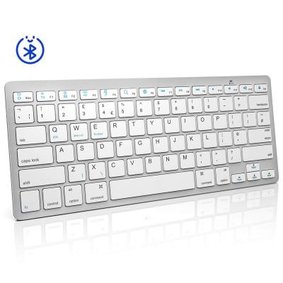 China 87 Keys Lightly Rechargeable Wireless Mini Laptop Qiyu Wireless bluetooth Portable Keyboard for IOS Android Windows for sale