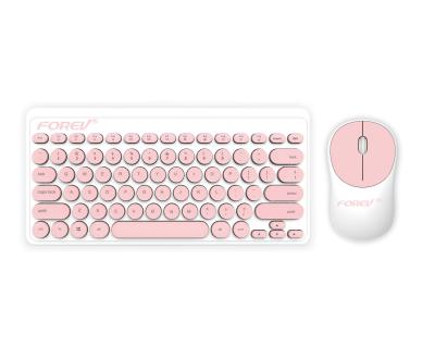 China Colorful Combo Wireless Office Cute Wireless Keyboard Mouse QIYU Keyboard Mouse And Mouse Pad Around The Main Keyboard Mouse Set for sale