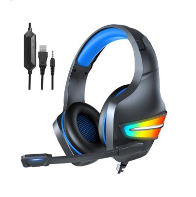 China Headset With Microphone QIYU Fashionable Light RGB Gamer Variable Headphones Light Up Earphone Cable Headset With Microphone for sale