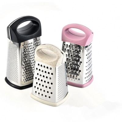 China Amazon Viable Success High Quality Chinese Ginger Cheese Grater Vegetable Stainless Steel Plastic Handle for sale