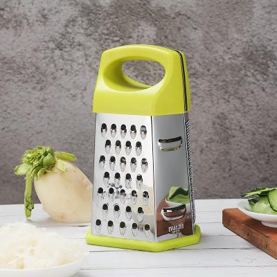 China Amazon Viable Success Multifunctional Stainless Steel Kitchen Accessories 6 Sided Vegetable Ginger Garlic Crusher Cheese Grater for sale