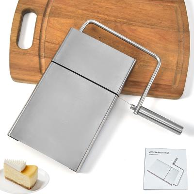 China Amazon Selling Stainless Steel Kitchen Tools Kit Hot Viable Panel Cheese and Ham Slicer Kitchen Accessories Cheese Butter Cutter Slicer for sale