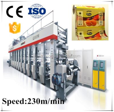 China Film printer, plastic rotogrovure high-speed printing label machine for sale