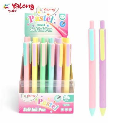 China Wholesale Unique Yalong Solid Color Ballpoint Pen Selling Logo Custom Pen Cheap Hot Smooth Sales Promotion Office Supplies for sale