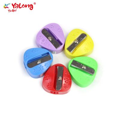 China Eco-friendly Material Yalong Customized Office Supplies High Quality Cartoon Printed Plastic Pencil Sharpener For Kids for sale