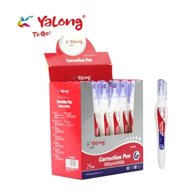 China Wholesale Yalong Quick Drying Correction Fluid Eco-Friendly Pen Universal Correction Fluid for sale