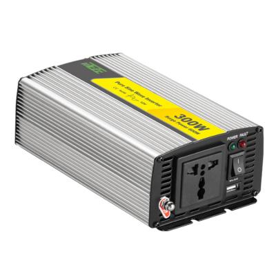 China Pure Wave Inverter 300W Inverters 300 Watt 12V/24V DC To AC 220V/230V Home Appliance Pure Sine Wave Car Inverter for sale